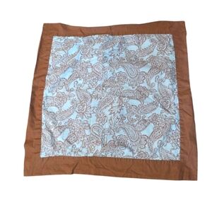 Urban Outfitters Euro Shams Set Of 2 Paisley Brown Blue Cotton Vintage Retro